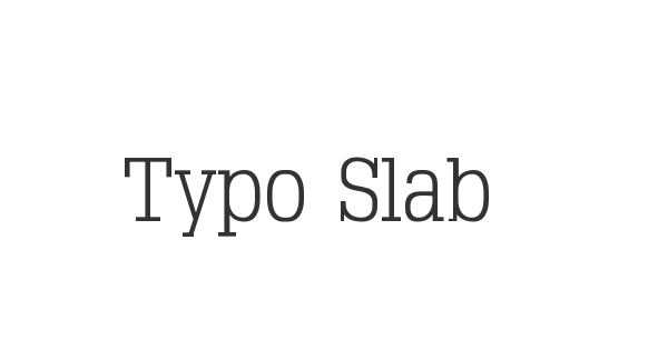 Typo Slab Serif font thumbnail