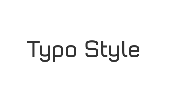 Typo Style font thumbnail