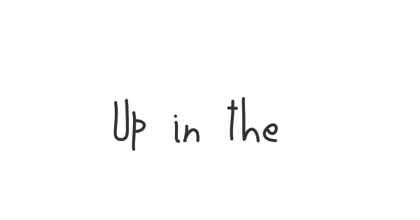 Up in the Air font thumbnail