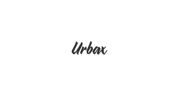 Urbax font thumbnail
