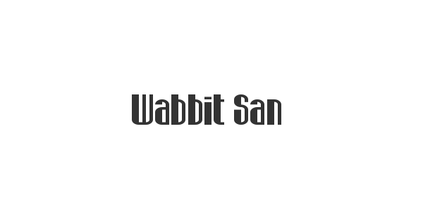 Wabbit Sans font thumbnail