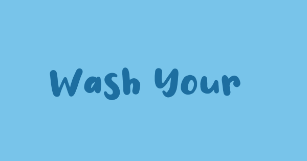 Wash Your Hand font thumbnail
