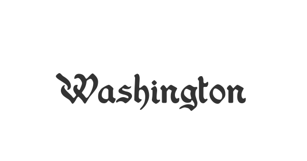 Washington Text font thumbnail