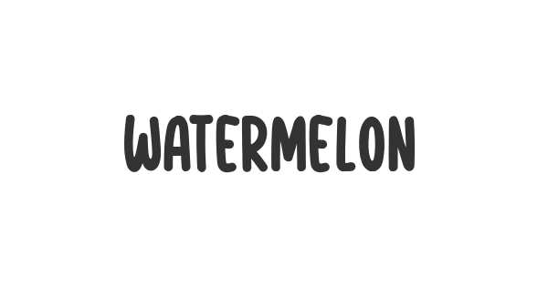 Watermelon Days font thumbnail