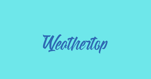 Weathertop font thumbnail