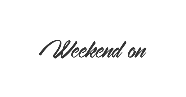 Weekend on the Mountains font thumbnail