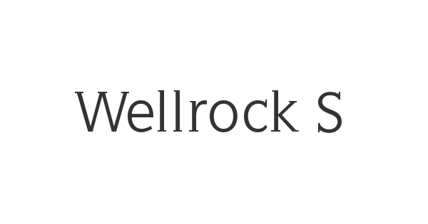 Wellrock Slab font thumbnail