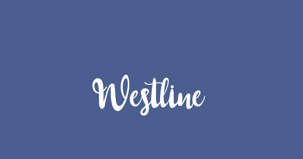 Westline font thumbnail