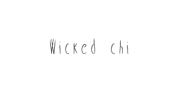Wicked child font thumbnail