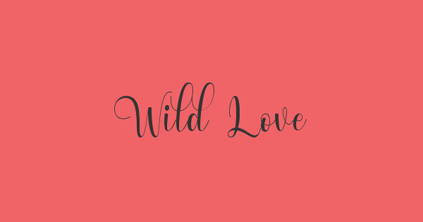 Wild Love font thumbnail