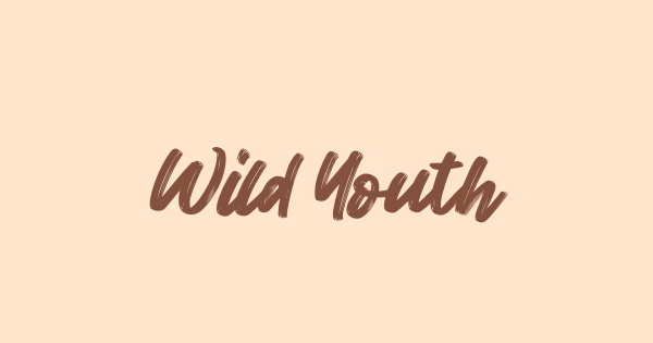Wild Youth font thumbnail