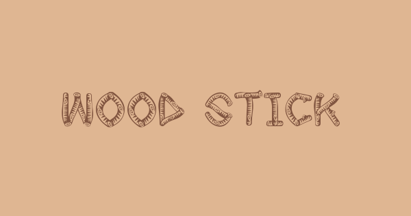 Wood Sticks font thumbnail