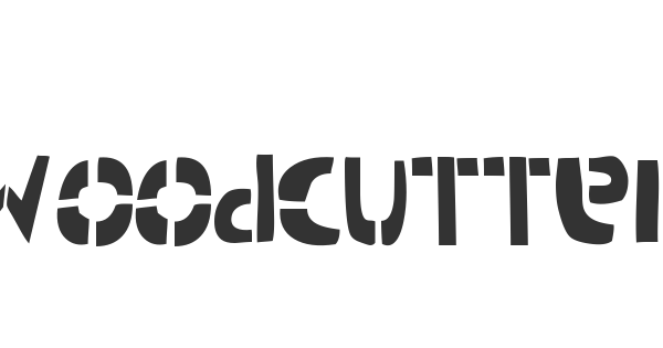 Woodcutter Army (stencil) font thumbnail