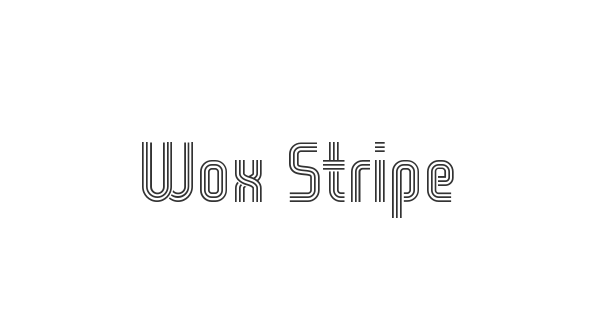 Wox Striped font thumbnail
