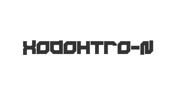 Xodohtro-Nu font thumbnail