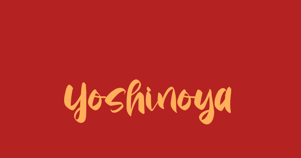 Yoshinoya font thumbnail