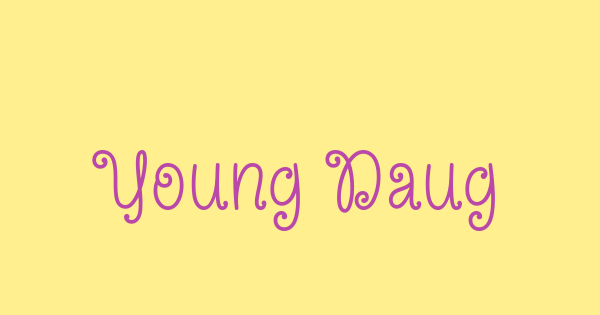 Young Daughter font thumbnail