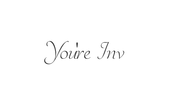 You’re Invited font thumbnail
