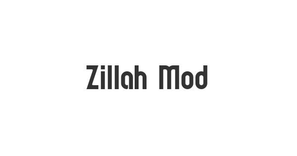 Zillah Modern font thumbnail